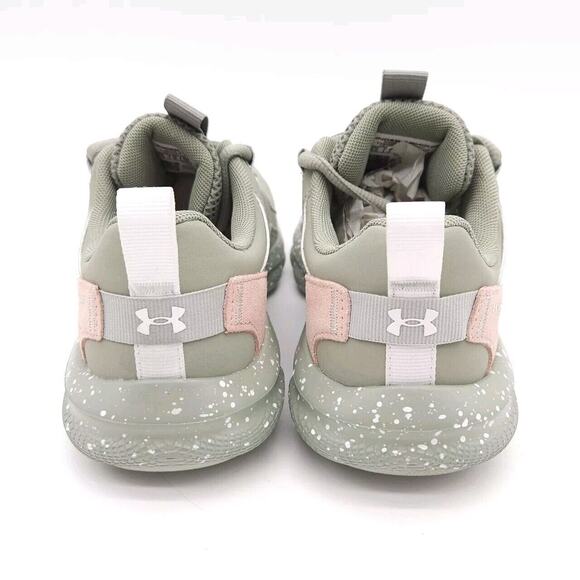 Under Armour Womens 5.5 Charged Verssert Speckle Green Pink Lace Up Shoe Running - Picture 5 of 8